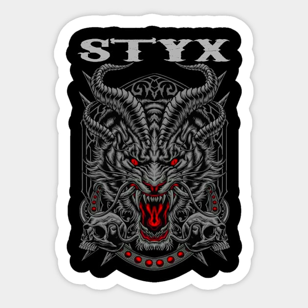 STYX BAND MERCHANDISE Sticker by Rons Frogss